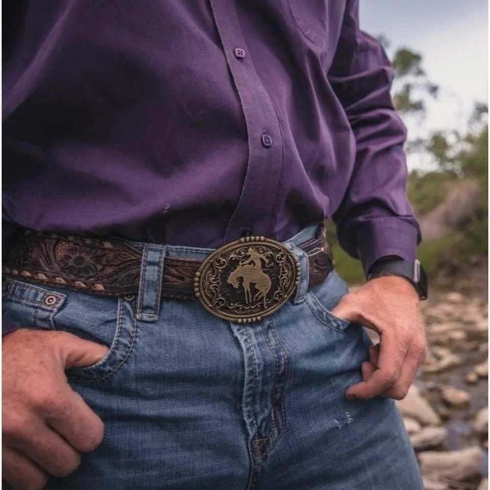 Montana Silversmiths Bucking Bronc Bronze Belt Buckle Retail $45 - NEW!‎